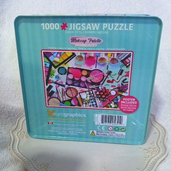 Eurographics Puzzles Makeup Palette 1000 Piece Jigsaw Puzzle - Picture 3 of 6